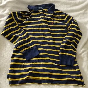 POLO BOYS SIZE MED 10-12 LONG SLEEVED POLO IN GUC